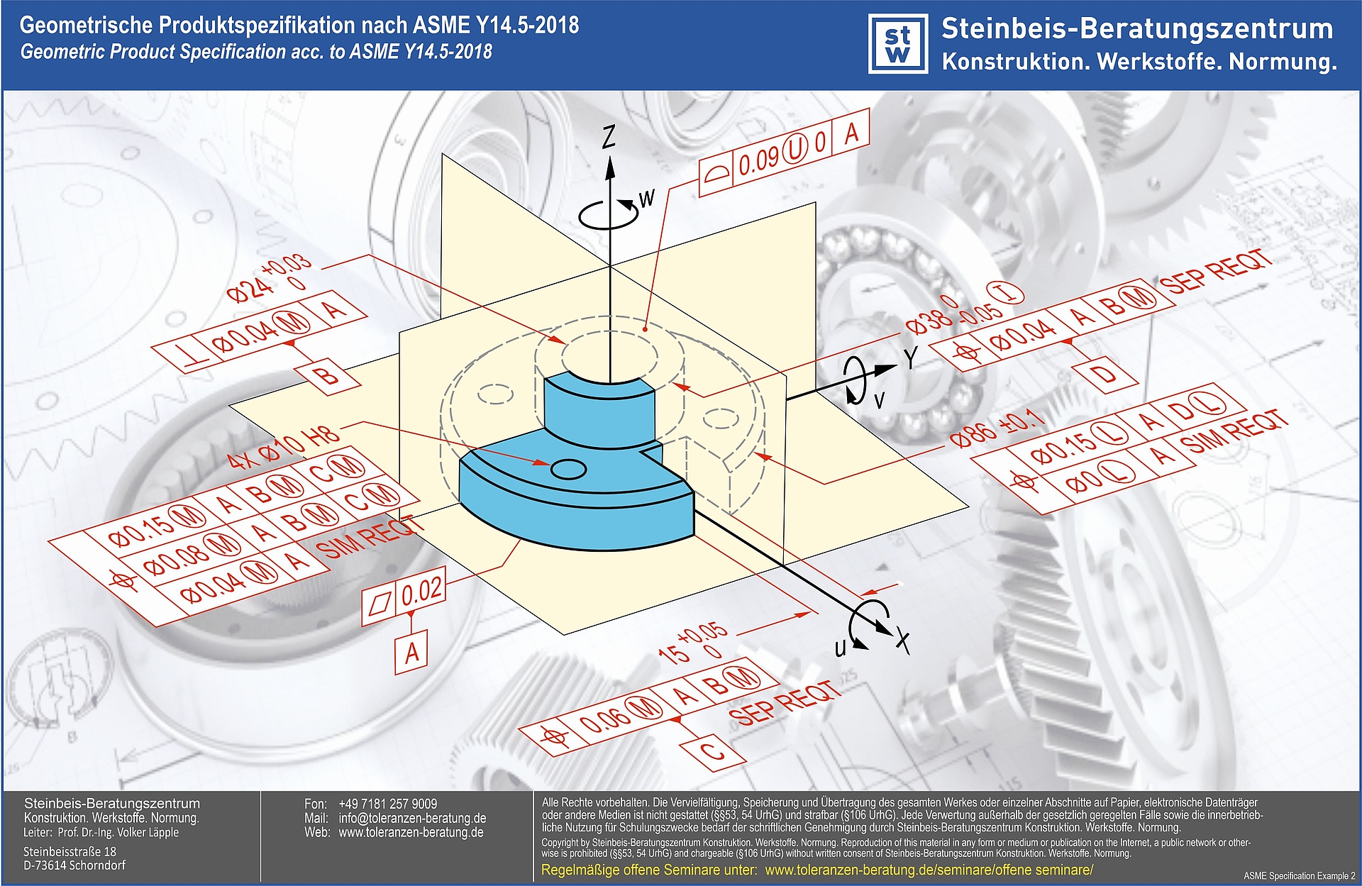 ASME Y14_52009_2018 Dimensionale und geometrische Tolerierung SteinbeisBeratungszentrum