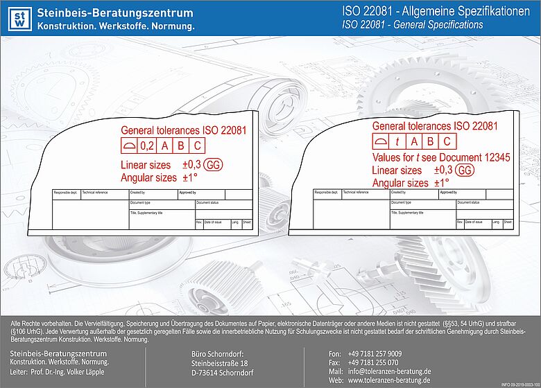 ISO 22081 - Allgemeintoleranzen - ISO GPS 